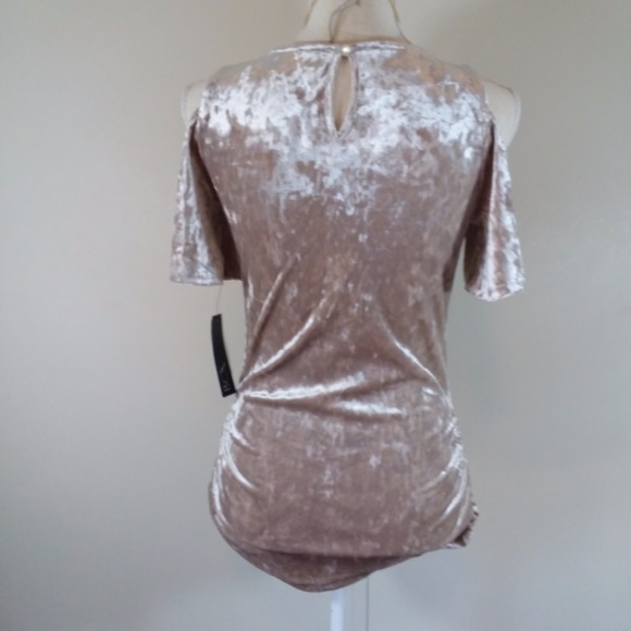 BCX Silver Solid Velvet Top - Picture 5 of 5